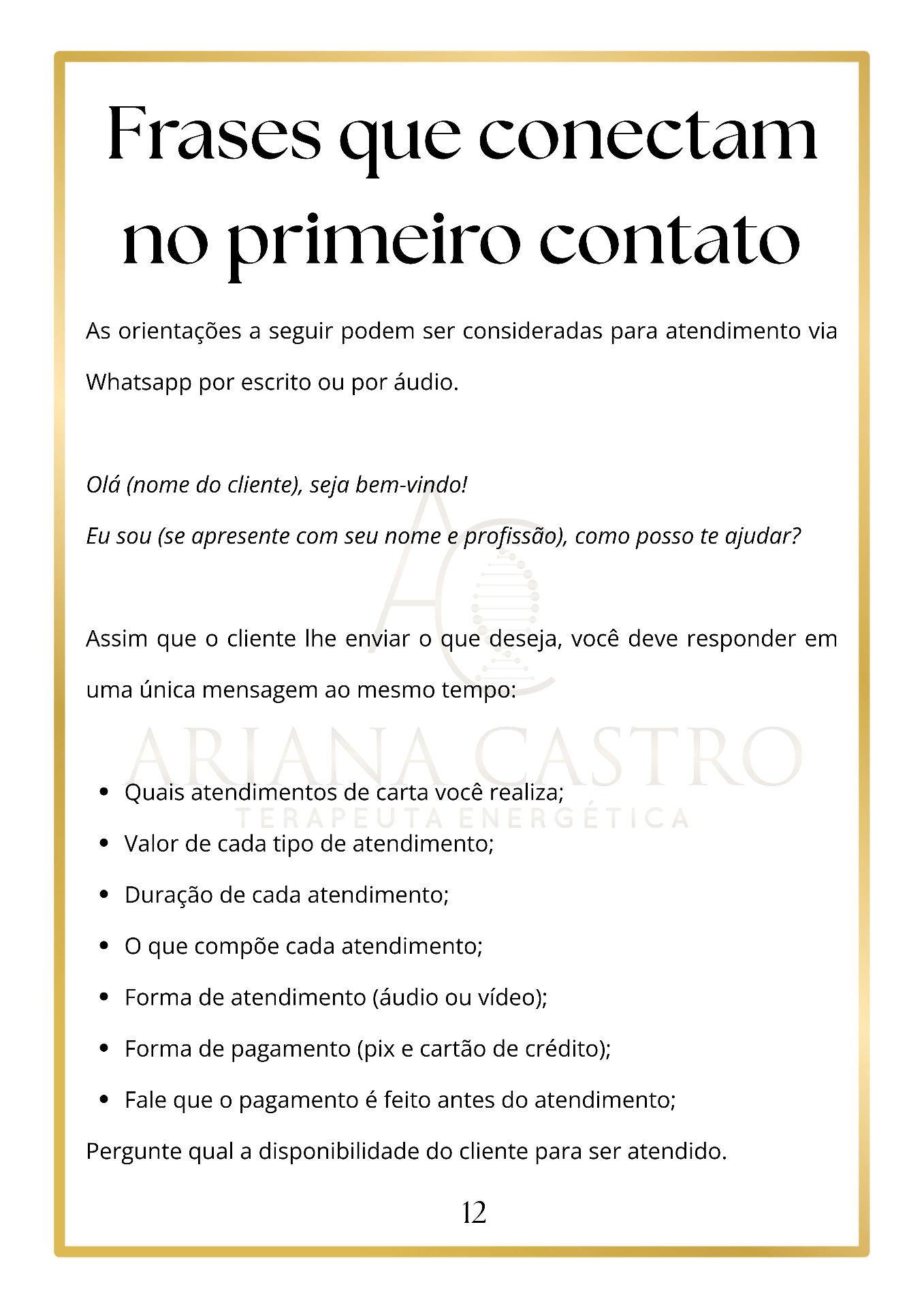 Página 2 do Manual Cartomante Desperta
